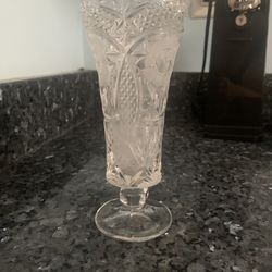 Crystal Vase7” Vintage From The 1930s