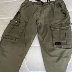 Hollister Men's Olive Cargo Pants