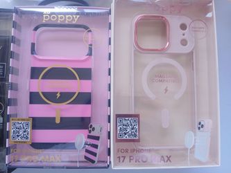 New pink IPhone 17 pro max phone cases $5 EACH