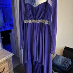 purple dress (purchased from bedazzled bridal)