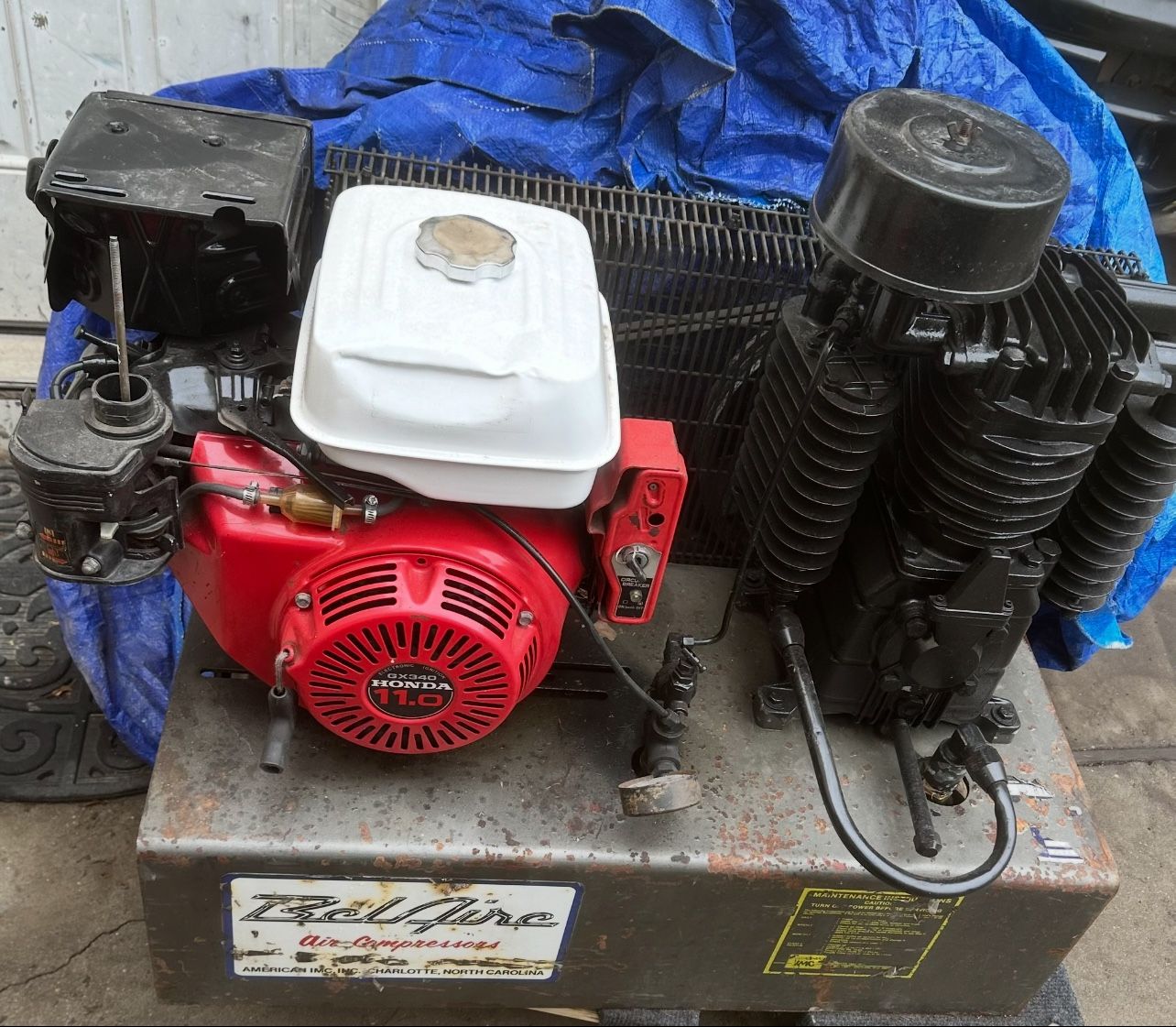 Gas Powdered Air Compressor