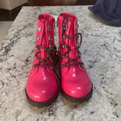 Hot Pink Boots Size 2