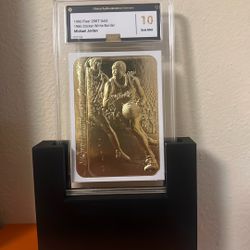 1996 Fleer MICHAEL JORDAN  23k Gold 1986 Sticker White Border 