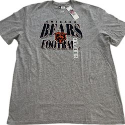 Chicago Bears Football Gray T Shirt Mens 2XL New 
