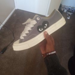 Grey Converse Heart
