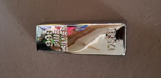 Picture and silver bar style piggy bank