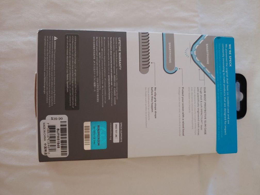 Speck LG G8 impact resistant case navy blue