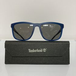 New Timberland TB9162 91D Matte Blue Polarized Plastic Sunglasses 