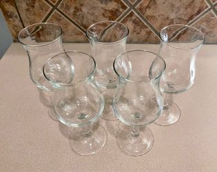 Clear Glass Cocktail Glasses (Set of 5)