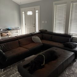 Leather Sectional 