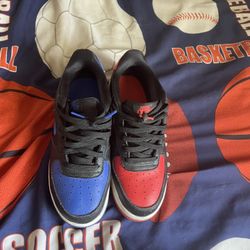 Nike Blue And Red Air Force 1
