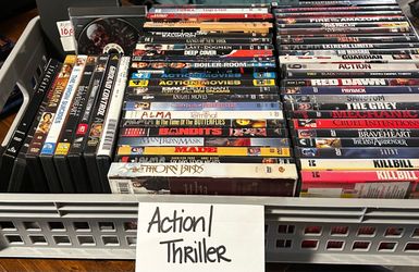 Large Lot of Action & Thriller DVDs
