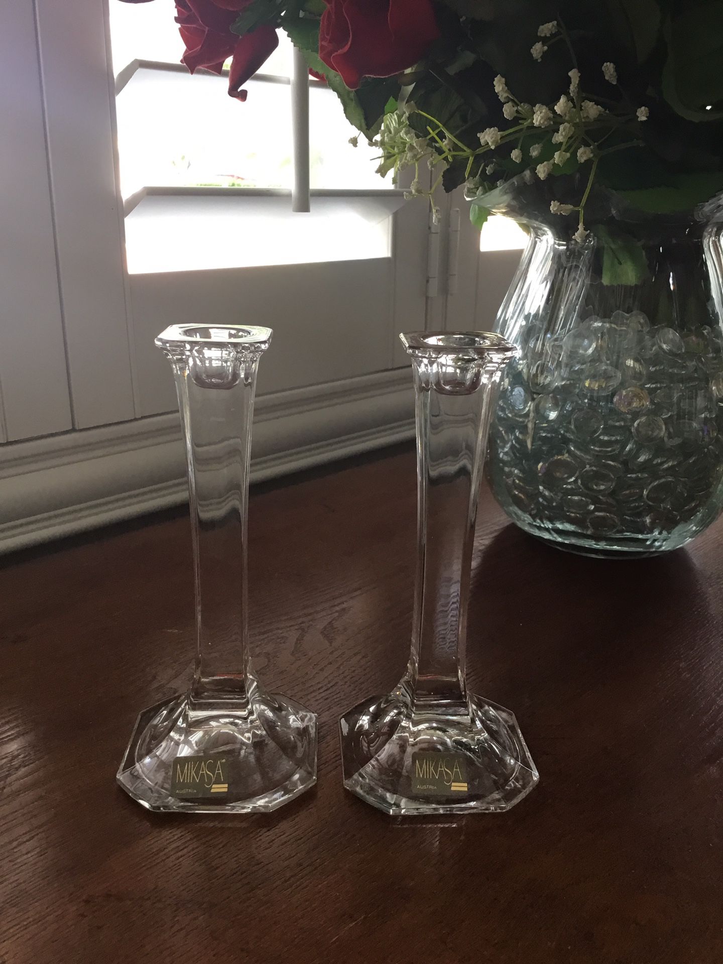 MIKASA Crystal Glass Candle Holders