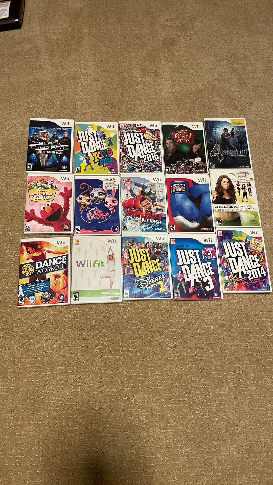 WII GAME LOT