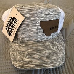 NWT Montana Headwear “Bad Ass” Trucker Style Ball Cap NEW