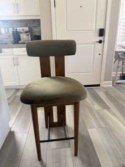 MOVING SALE! Brand New Upholstered Wood Bar/Counter Chair - Unassembled. PRICE NEGOTIABLE!