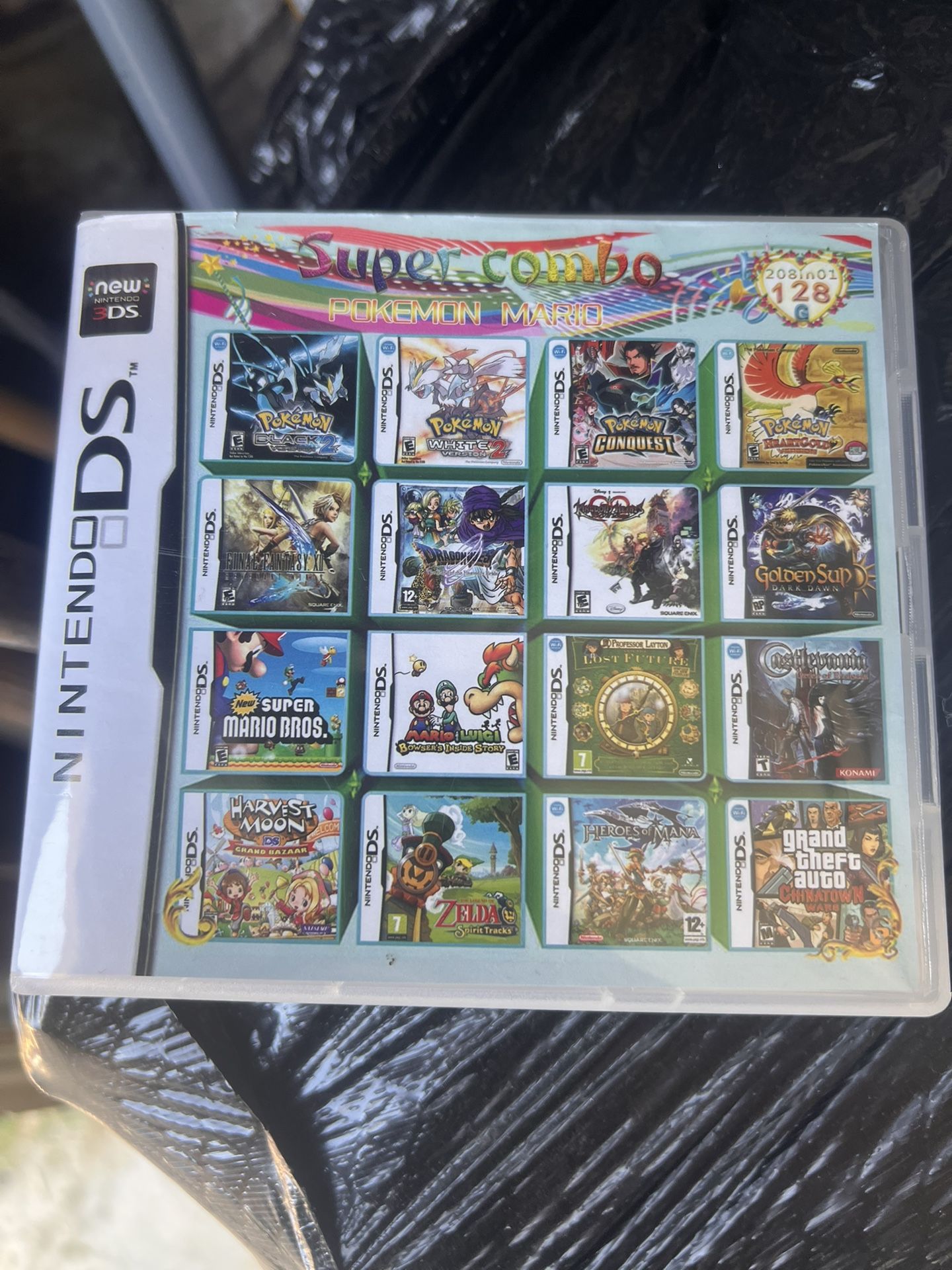 nintendo ds  / nintendo 3ds  game super combo 128 games 