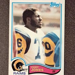 1982 Topps Cody Jones Los Angeles Rams #381 Football Card Collectible Vintage NFL Sports