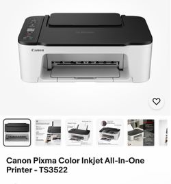 The Canon PIXMA TS3500 series printer