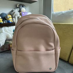 Faux Leather Diaper Backpack(New)