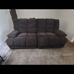 Double RECLINING COUCH AND RECLINING CHAIR