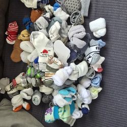 Baby's Socks And Baby Hats