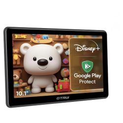 10.1 inch 4K Android 14 Portable Car TV Headrest Monitor Tablet Back Seat, WiFi, Bluetooth, IPS Touch Screen Video Player, Mirror Link, HDMI, YouTube