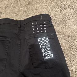 Jet Black Ksubi Jeans