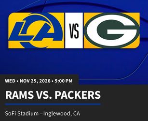 RAMS VS PACKERS NOV 25TH