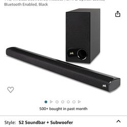 Polk Signa S2 Universal TV Sound Bar And Wireless Subwoofer System
