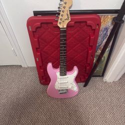 Kids Professional Pink Guitar Fender Guitar. 
