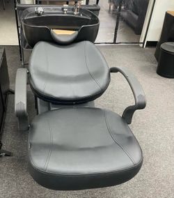 New in Box Shampoo Chair Shampoo Bowl Chair Set Salon Shampoo Sink Chair 7.87'' ABS Basin