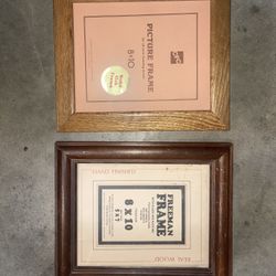 (2) Wooden Picture Frames 