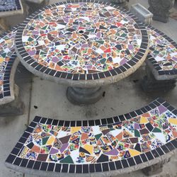 Concrete Patio Table