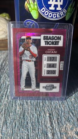 2022 SP Color Match Season Ticket Shohei Ohtani Prism Refractor 
