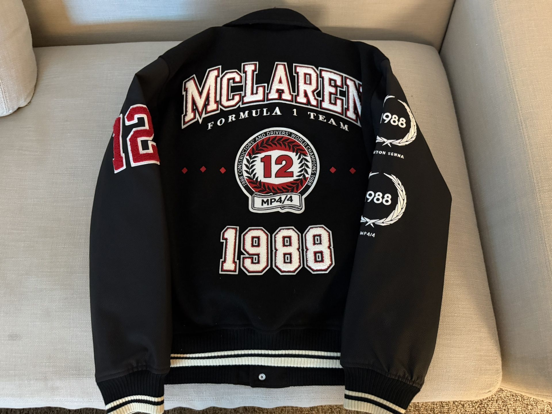 Abercrombie & Fitch McLaren Varsity Jacket In US Men’s Medium