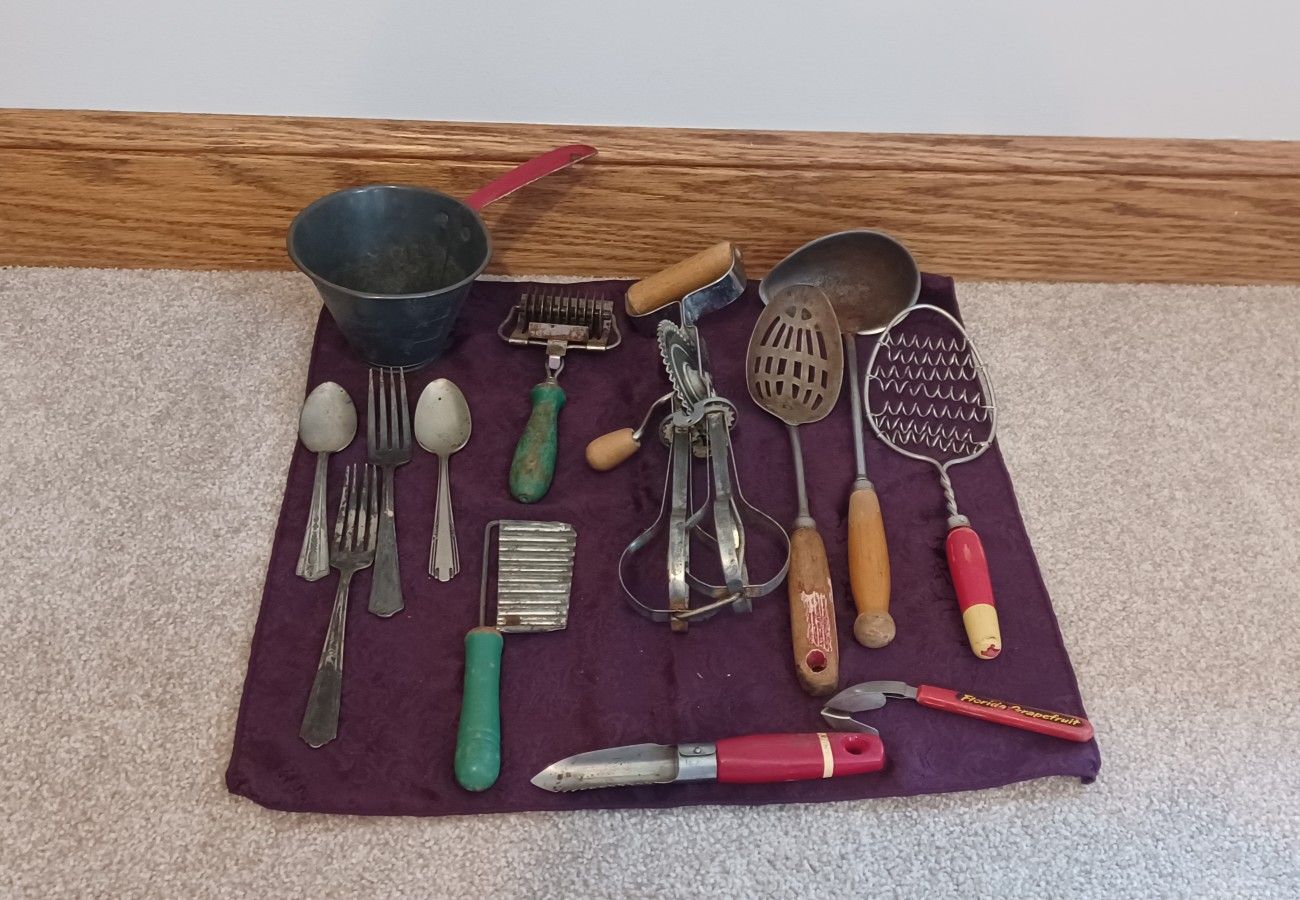 Vintage 1940's/1950's kitchen hand tools, all for $40 or buy separately