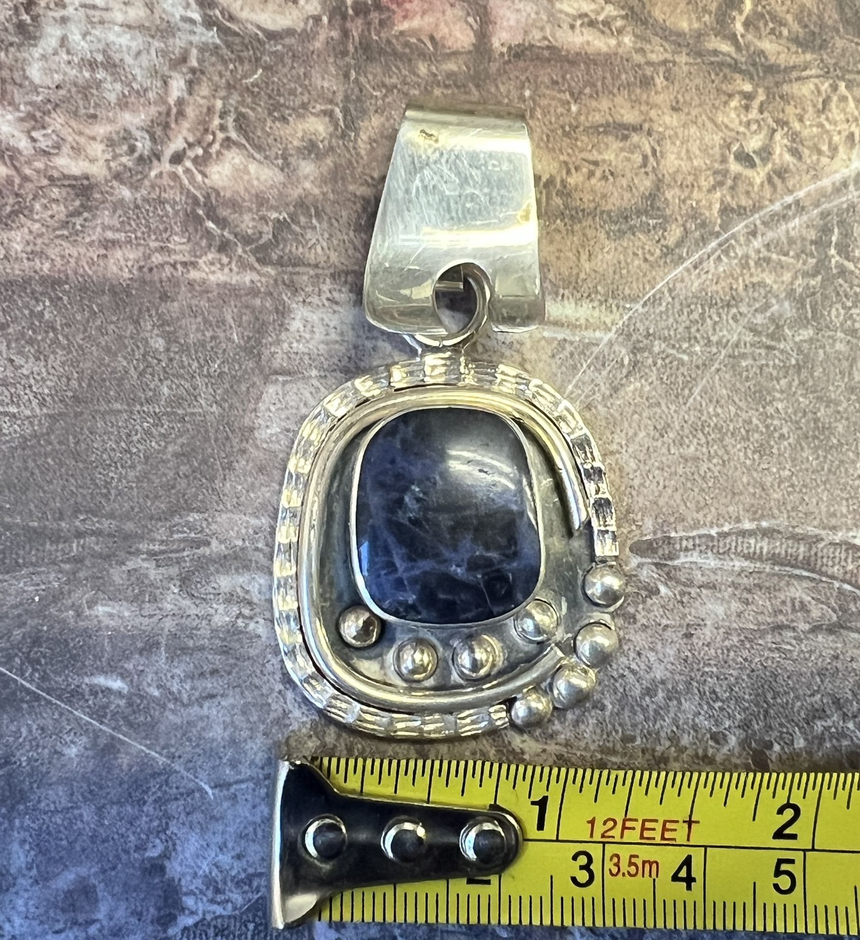 RARE Retired Silpada Sodalite Sterling Silver Pendant