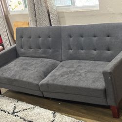 Gray Sofa Futon 