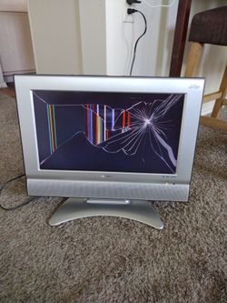 Sharp TV with DVD player for parts only