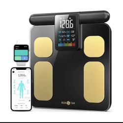 Runstar Scale for Body Weight and Fat Percentage, 8 Electrodes High Precision...