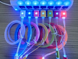 2 FOR $15 3 FT LED LIGHT MICRO USB CABLE