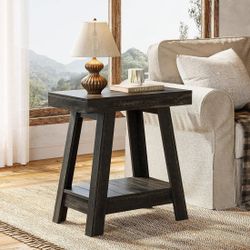 Brand New Set of 2 End Tables – 2-Tier, Solid & Stylish
