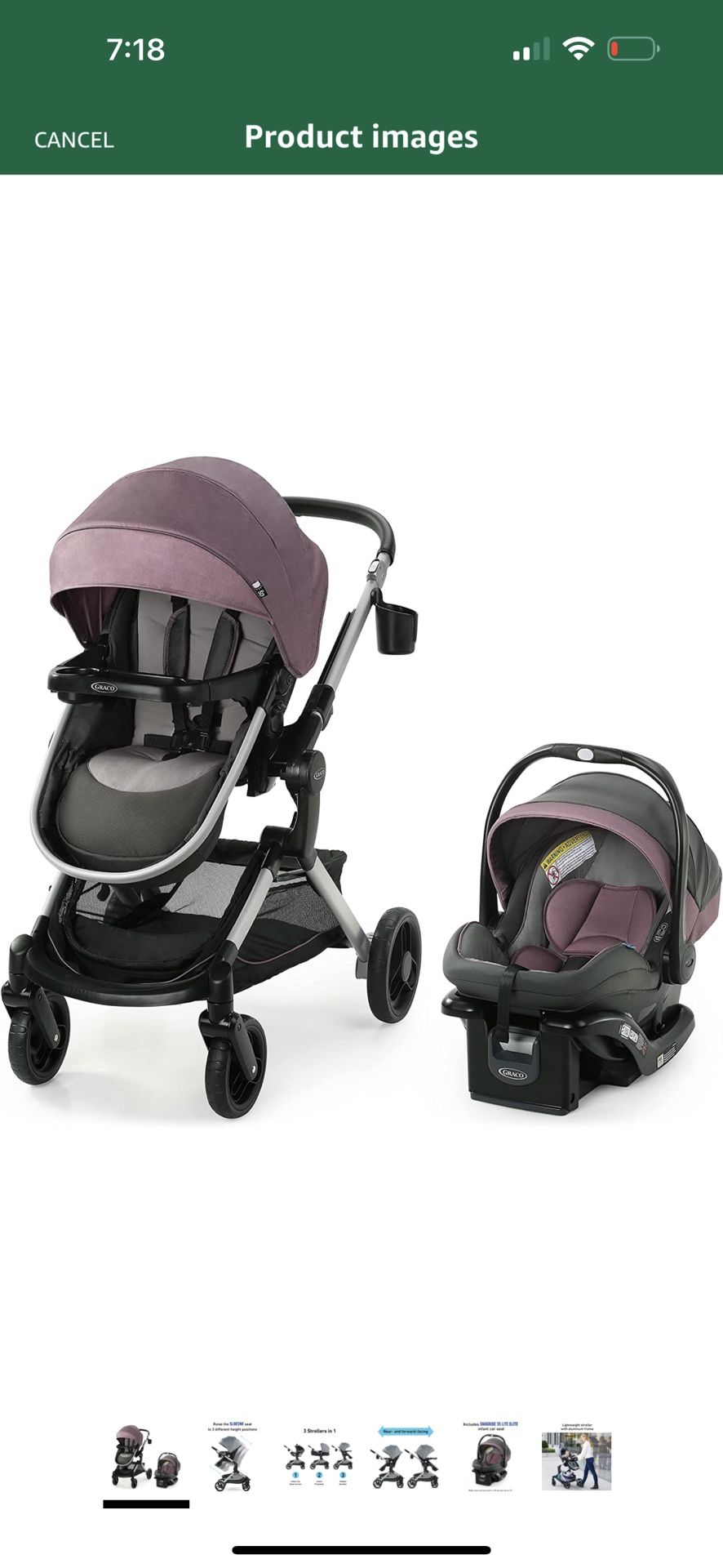 Graco Nest Stroller And New Born Car Seat