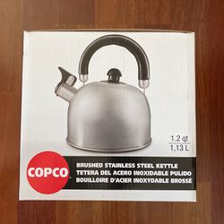 Stainless Steel Kettle 1.2qt NEW