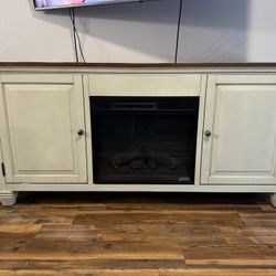 TV Stand with Fireplace