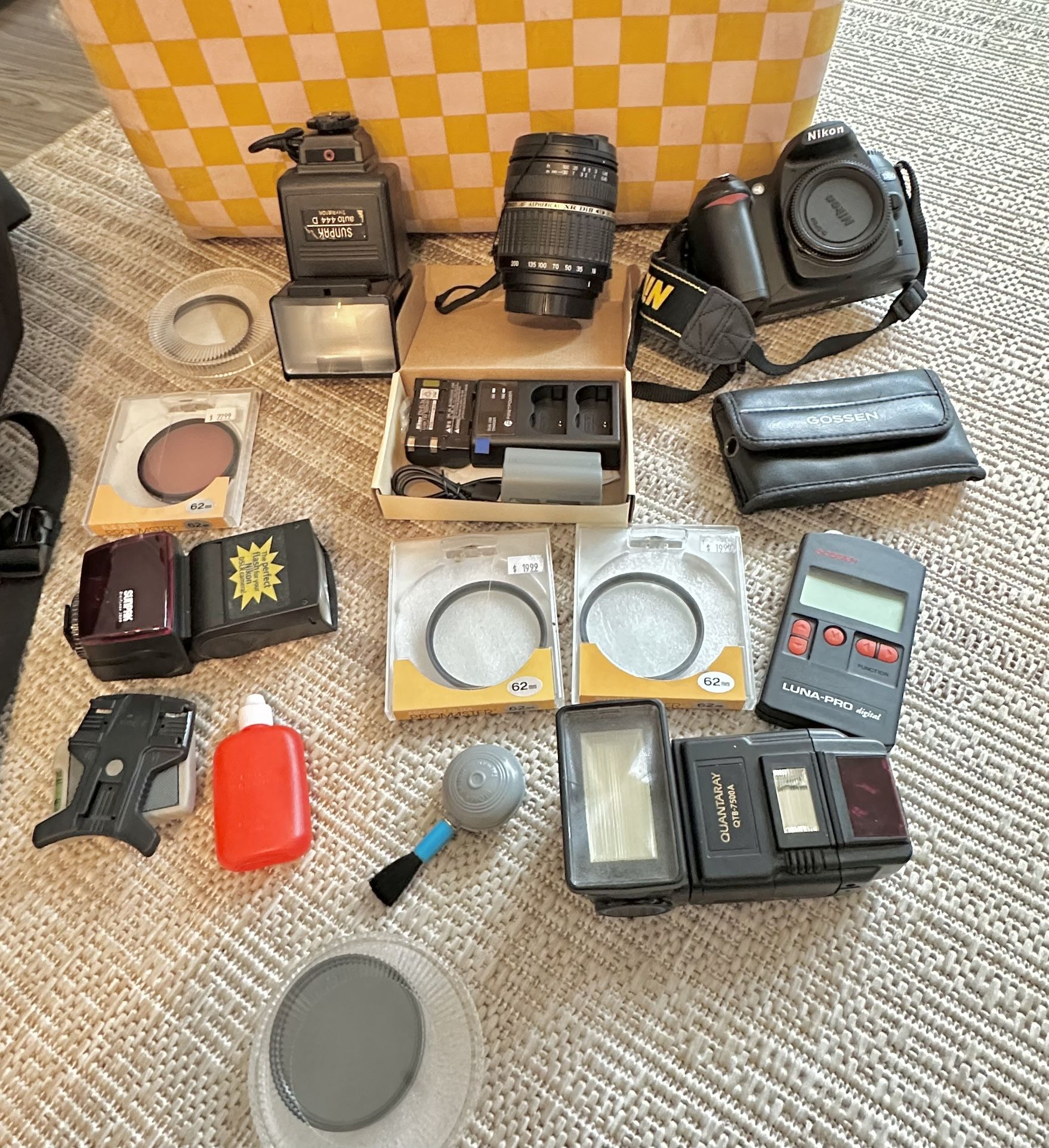 Nikon D50 DSLR Bundle +Tamron Lense, promaster Filters Gossen Luna Pro,so many extras ! Total Deal!