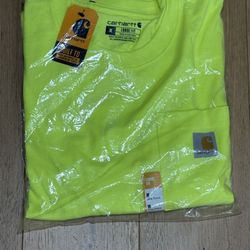 **NEW**  “CARHARTT” LONG SLEEVE LIME T~SHIRT