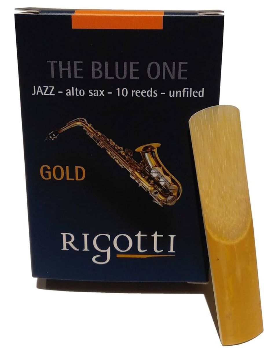 Rigotti RG.JSA Gold Jazz Alto Saxophone Reeds - 3 Medium (10-pack), Unopened Boxes 