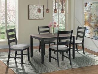 Beautiful Living Spaces Mona Dining Room Set With 4 Cushioned Chairs